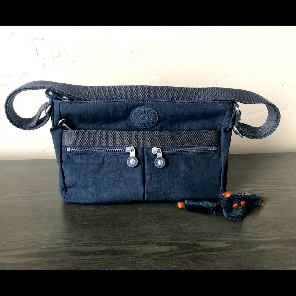 Kipling Navy Nylon Crossbody
